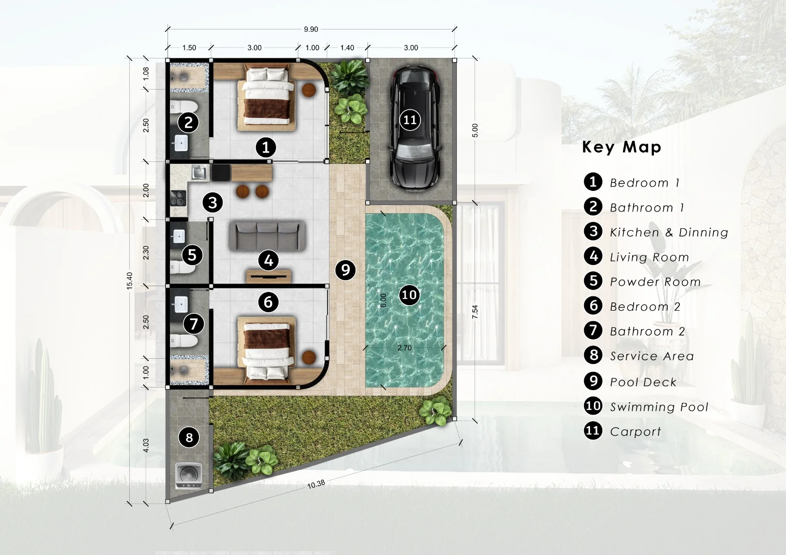 2 Bedroom Off-plan Villa for Leasehold in Ungasan – Af814 H, 2-bed villa for sale in Uluwatu – photo 15 of 15