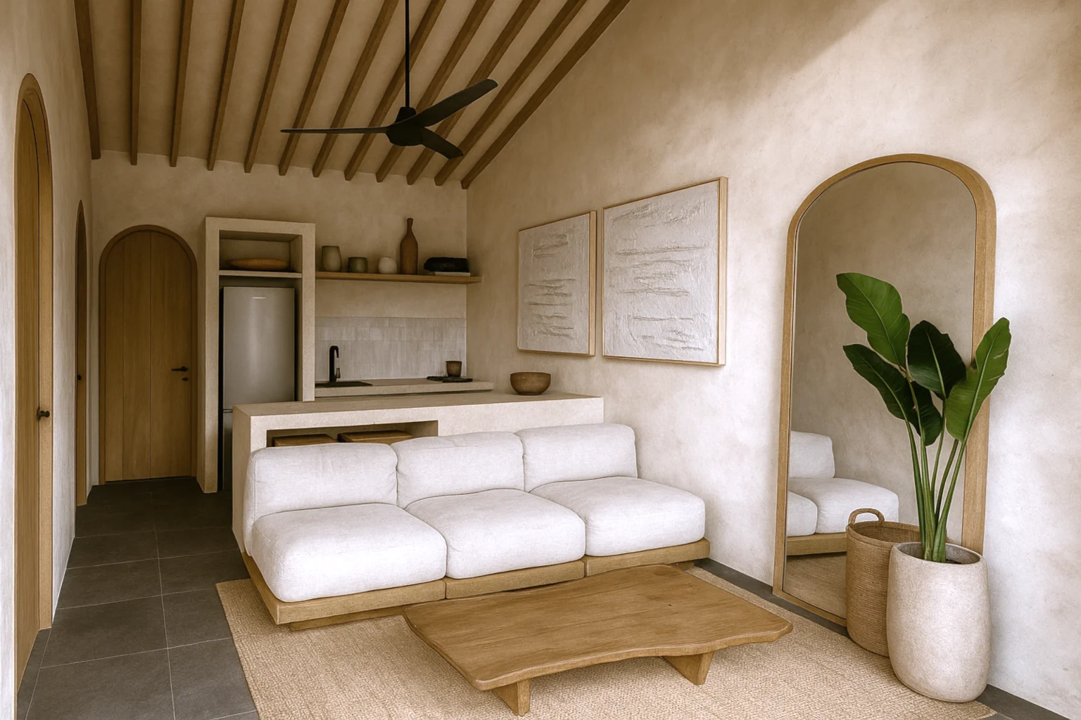 1 Bedroom Tropical Minimalist in Uluwatu – Af590 B, 1-bed villa for sale in Uluwatu – photo 4 of 15