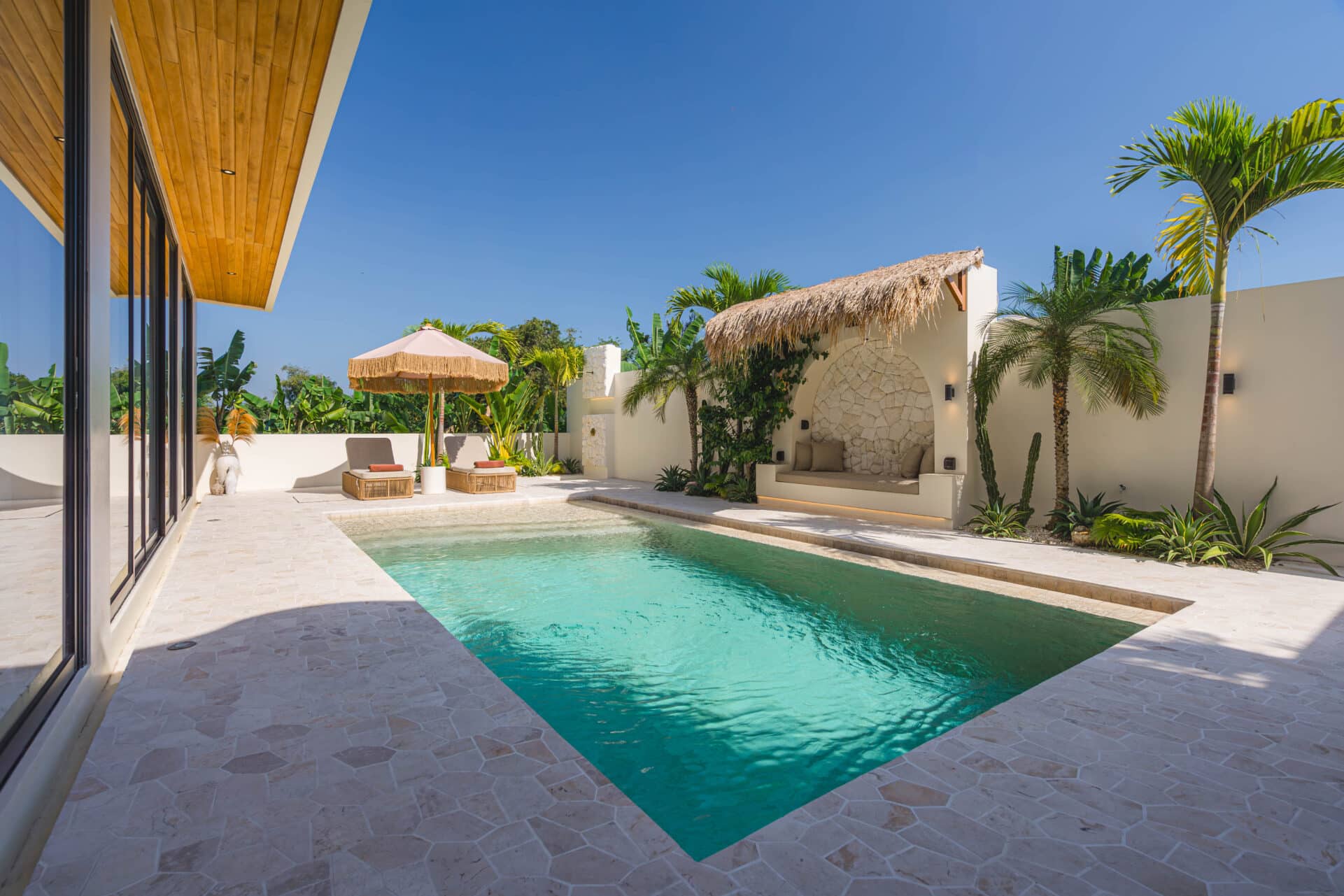 Rice Field Villa with Private Rooftop & Wellness Area in Munggu, 2-bed villa for rent in Seseh / Cemagi, Pererenan, Canggu – photo 2 of 10
