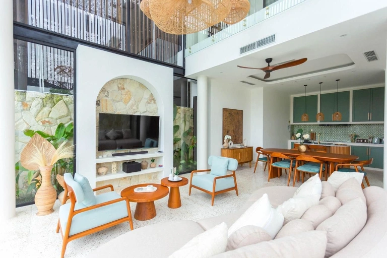 Villa Oria Canggu - Brand New 3-Bedroom Villa with Ricefield Views in Berawa, 3-bed villa for rent in Canggu – photo 4 of 15