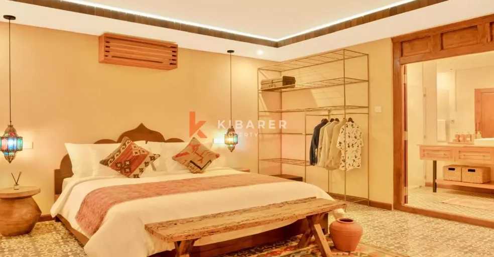 Serene Moroccan-Influenced 2BR Open Living Villa in Prime Batu Belig, 2-bed villa for rent in Seminyak – photo 2 of 11