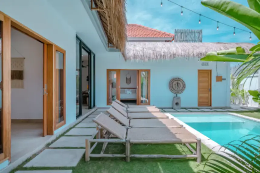 Balinese Modern Style Villa for Monthly Rent , Pererenan, 3-bed villa for rent in Pererenan – photo 13 of 15