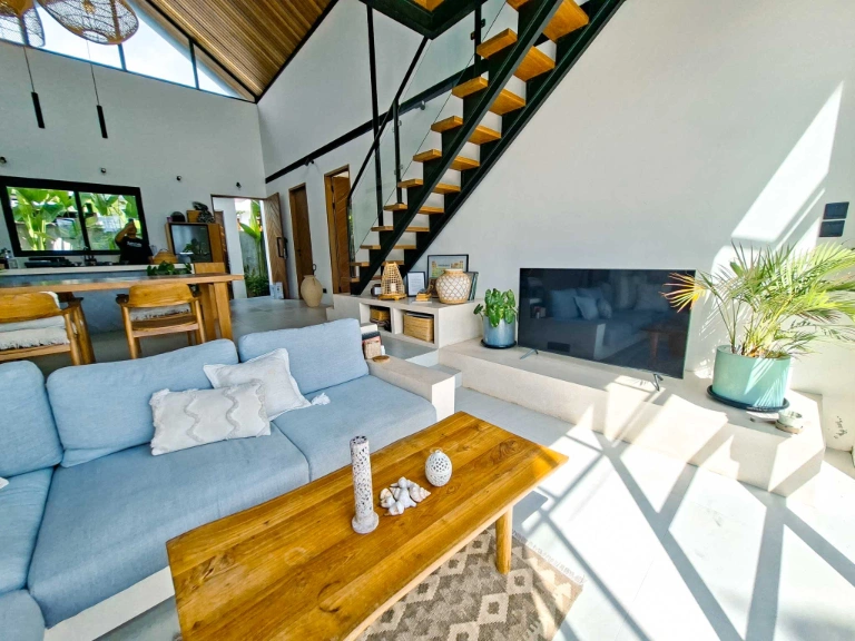 2BR Villa with Open Living and Rice Field Views in Cepaka, 2-bed villa for rent in Tabanan – photo 2 of 15