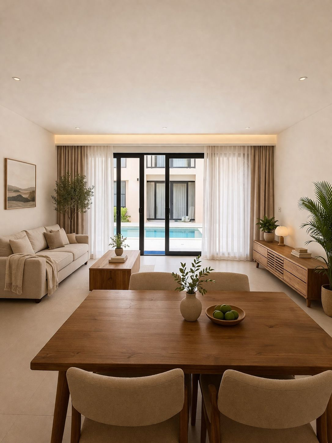 2BR Oasis Apartment with Shared Pool in Cemagi, 2-bed villa for rent in Seseh – photo 2 of 8