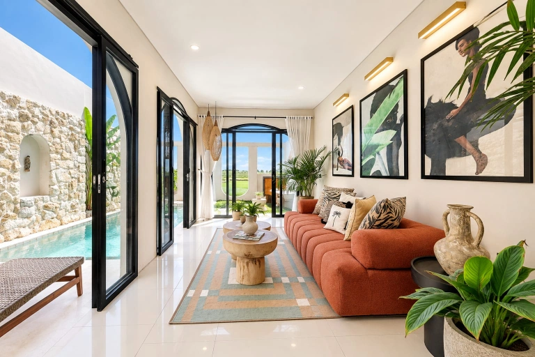 2BR Luxury North Pererenan Omni Designer Villa Private Pool Kaba Kaba SESEH, 2-bed villa for rent in Seseh – photo 3 of 15