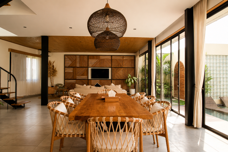 Modern 3BR Villa with Sunset Balcony, Private Pool & Rice Field Views, 3-bed villa for rent in Seseh – photo 12 of 15