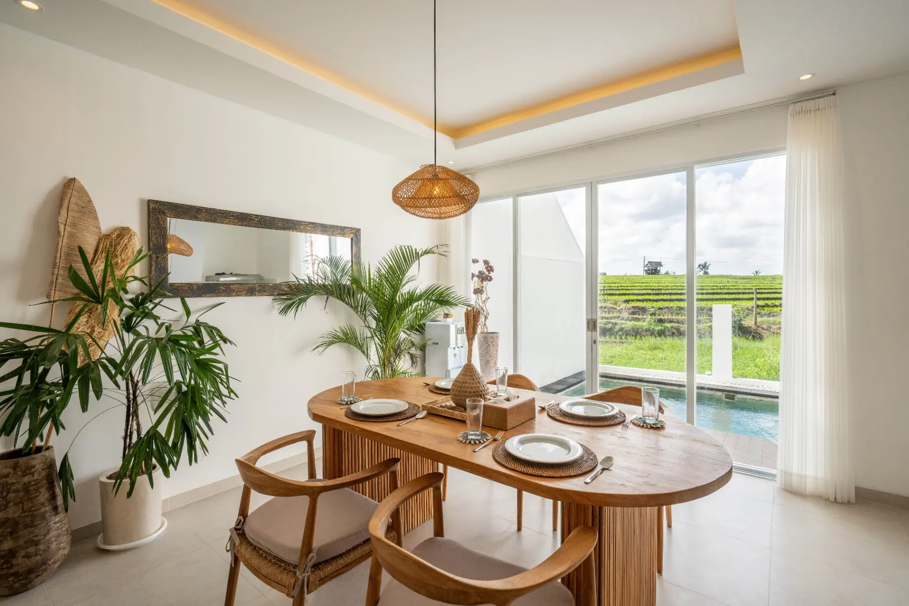Sunrise Bliss #13 RICE FIELD VIEW – Modern 2BR Pool Villa, 2-bed villa for rent in Canggu – photo 13 of 15
