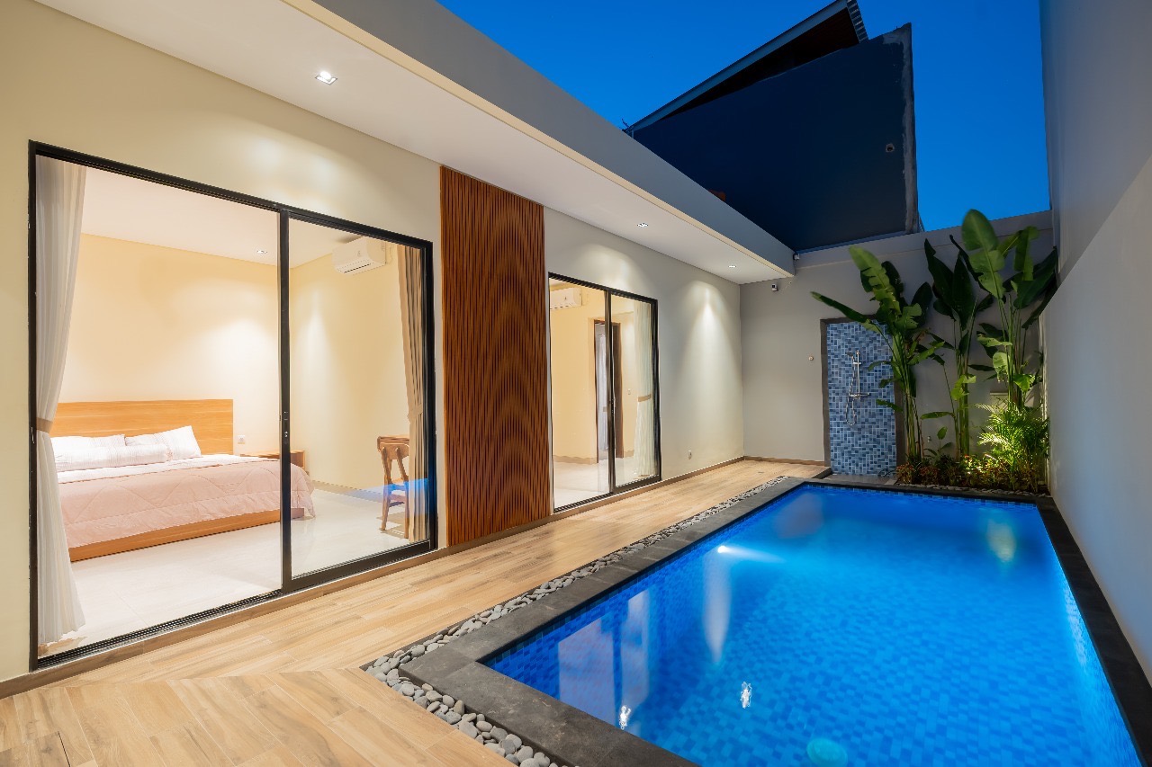 Brand New Villa 2 Bedroom with Private Pool in Pererenan 7 Minute Obsidian Gym, 2-bed villa for rent in Pererenan – photo 3 of 15