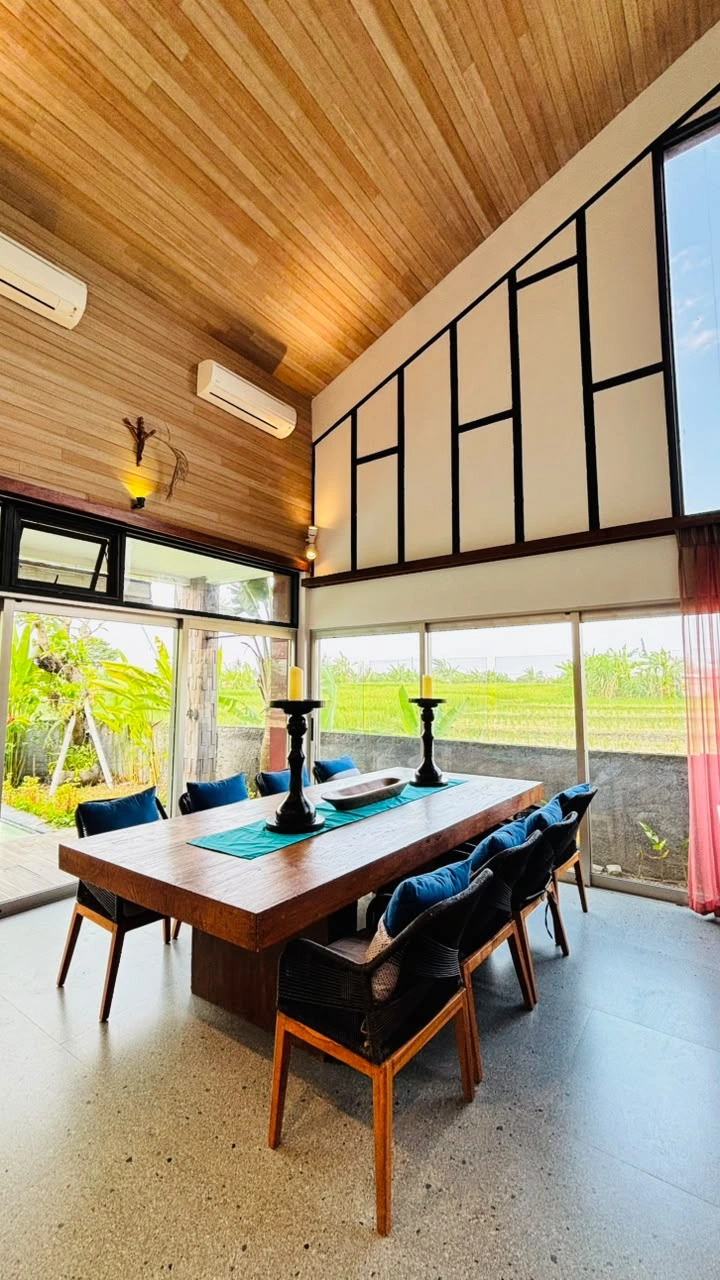 2 - Modern 3BR Villa with Ricefield - Tanah Lot, 3-bed villa for rent in Tabanan – photo 2 of 15