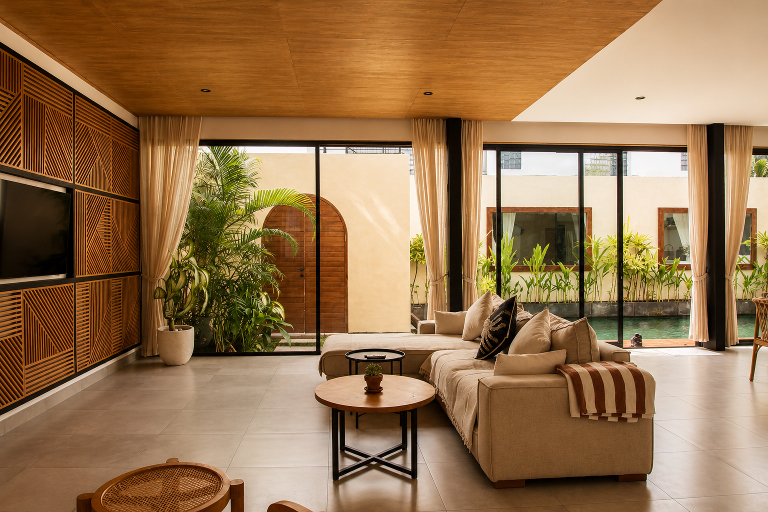 Modern 3BR Villa with Sunset Balcony, Private Pool & Rice Field Views, 3-bed villa for rent in Seseh – photo 13 of 15