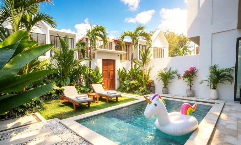 Villa For Rent 2 Bed In Padonan,Badung Bali, 2-bed villa for rent in Canggu – photo 5 of 10