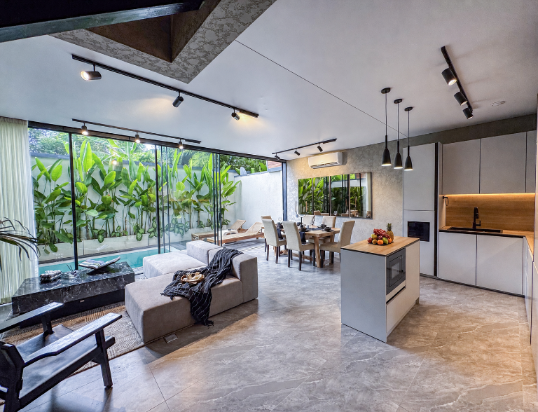 PROMO Modern LOFT 2BDR I Pool UMALAS I working desk I washing machine, 2-bed villa for rent in Canggu – photo 4 of 15