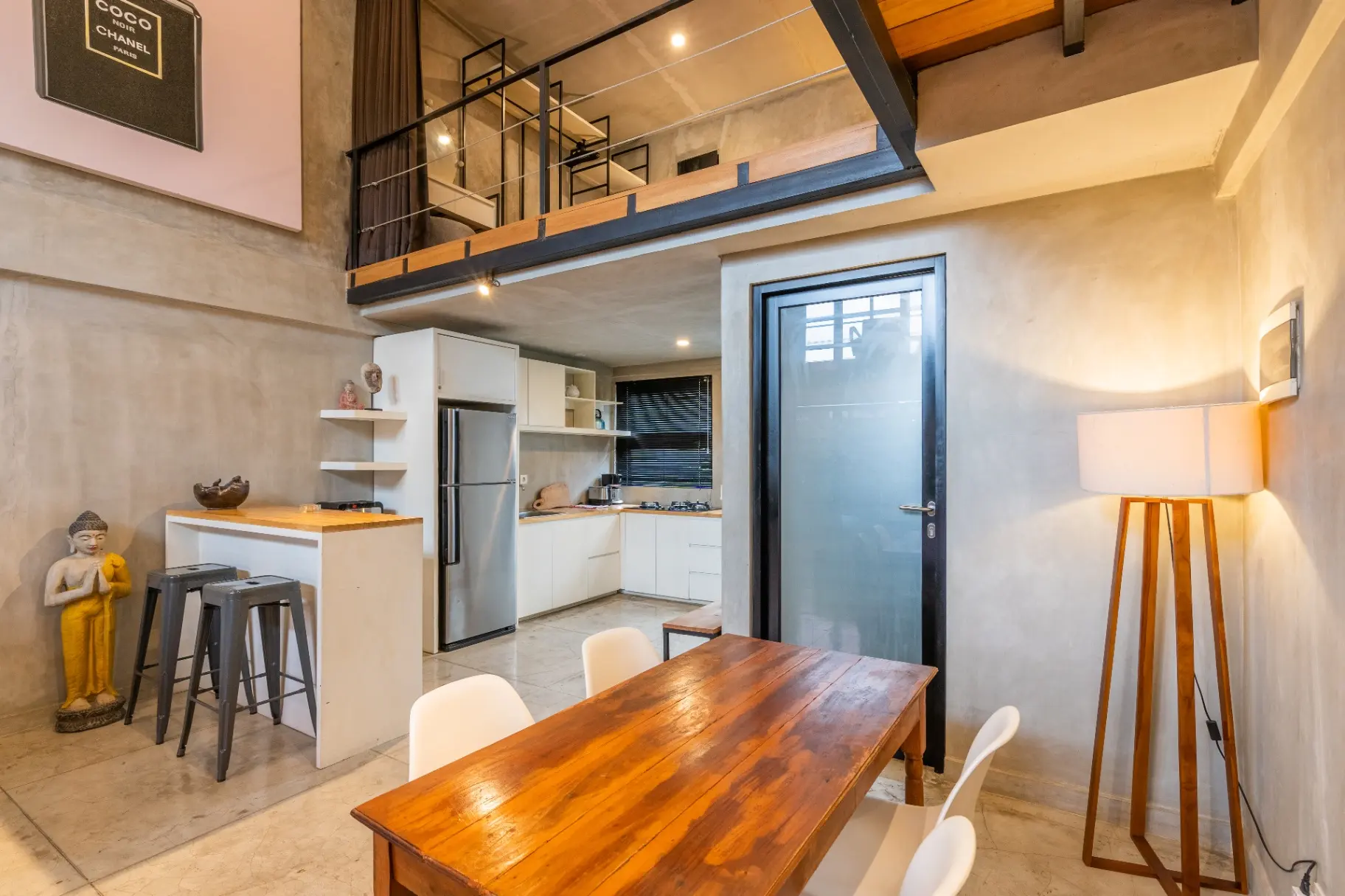 Berawa 2 - 1BR Central Canggu Modern Loft – Pool & BBQ Access, 1-bed villa for rent in Canggu – photo 8 of 15