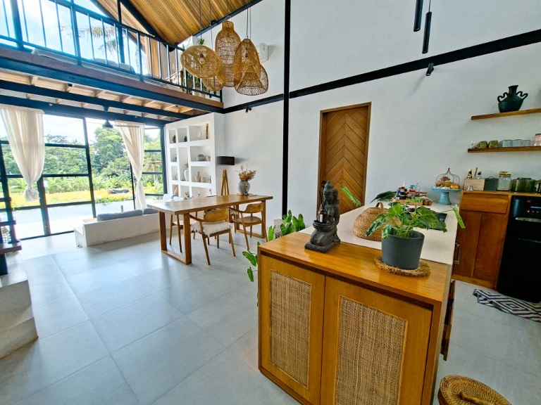 2BR Villa with Open Living and Rice Field Views in Cepaka, 2-bed villa for rent in Tabanan – photo 8 of 15