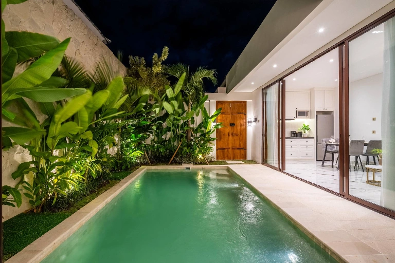 1 Bedroom Luxury Villa for Monthly and Yearly Rent in Kerobokan - Af716 a, 1-bed villa for rent in Seminyak – photo 2 of 15