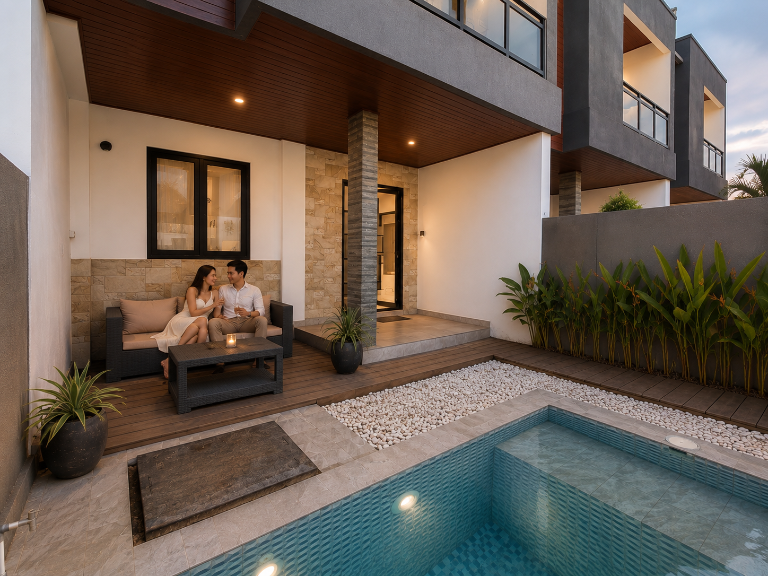 Modern Rice Field | Pool • Gym • Sunset Views, 2-bed villa for rent in Canggu – photo 8 of 15