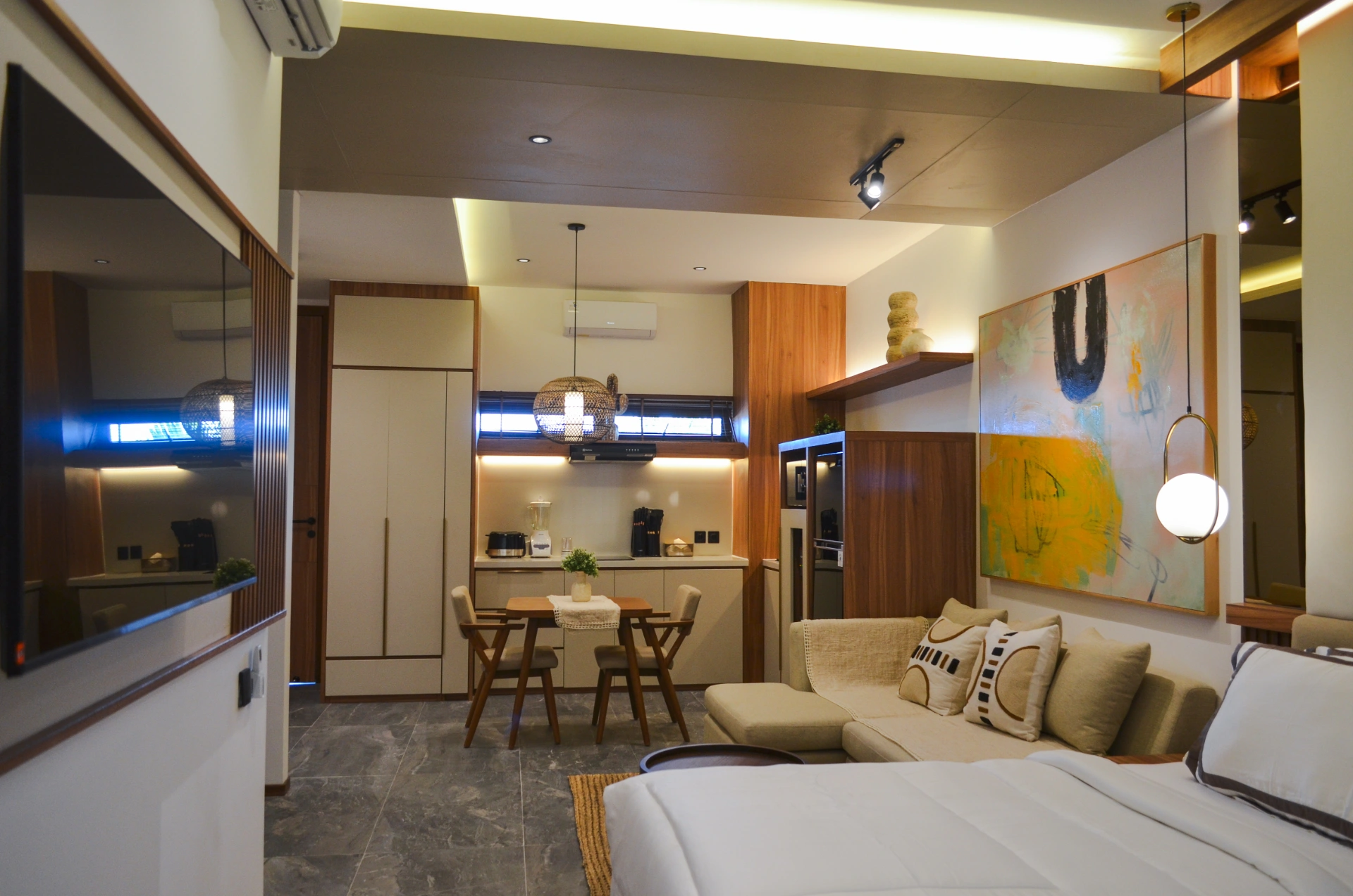 Kammora Living Apartment - Twin Room, 1-bed villa for rent in Canggu – photo 13 of 15