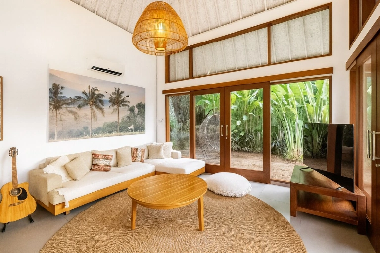 Private 3-bedroom Tropical Villa with Huge Garden, Cold Plunge & Infinity Pool, 3-bed villa for rent in Canggu – photo 7 of 15