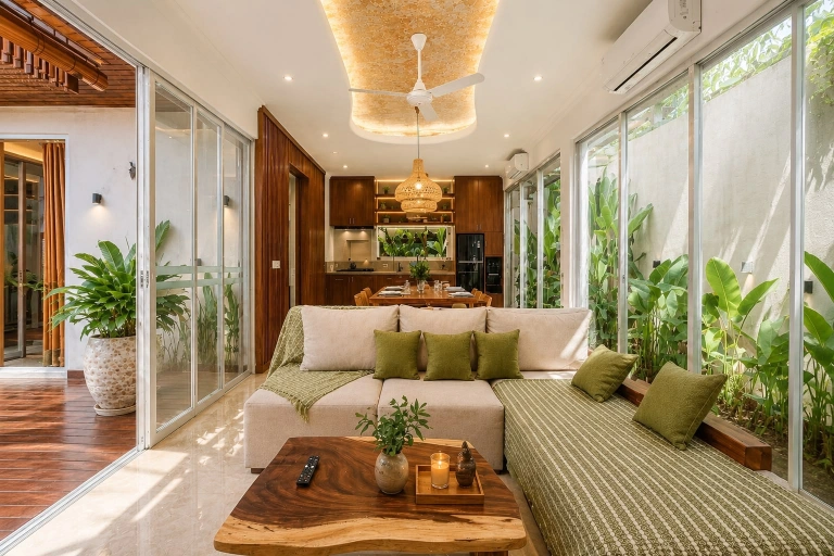 Stylish 2-Bedroom Designer Villa in Padonan - Canggu, 2-bed villa for rent in Canggu – photo 4 of 15