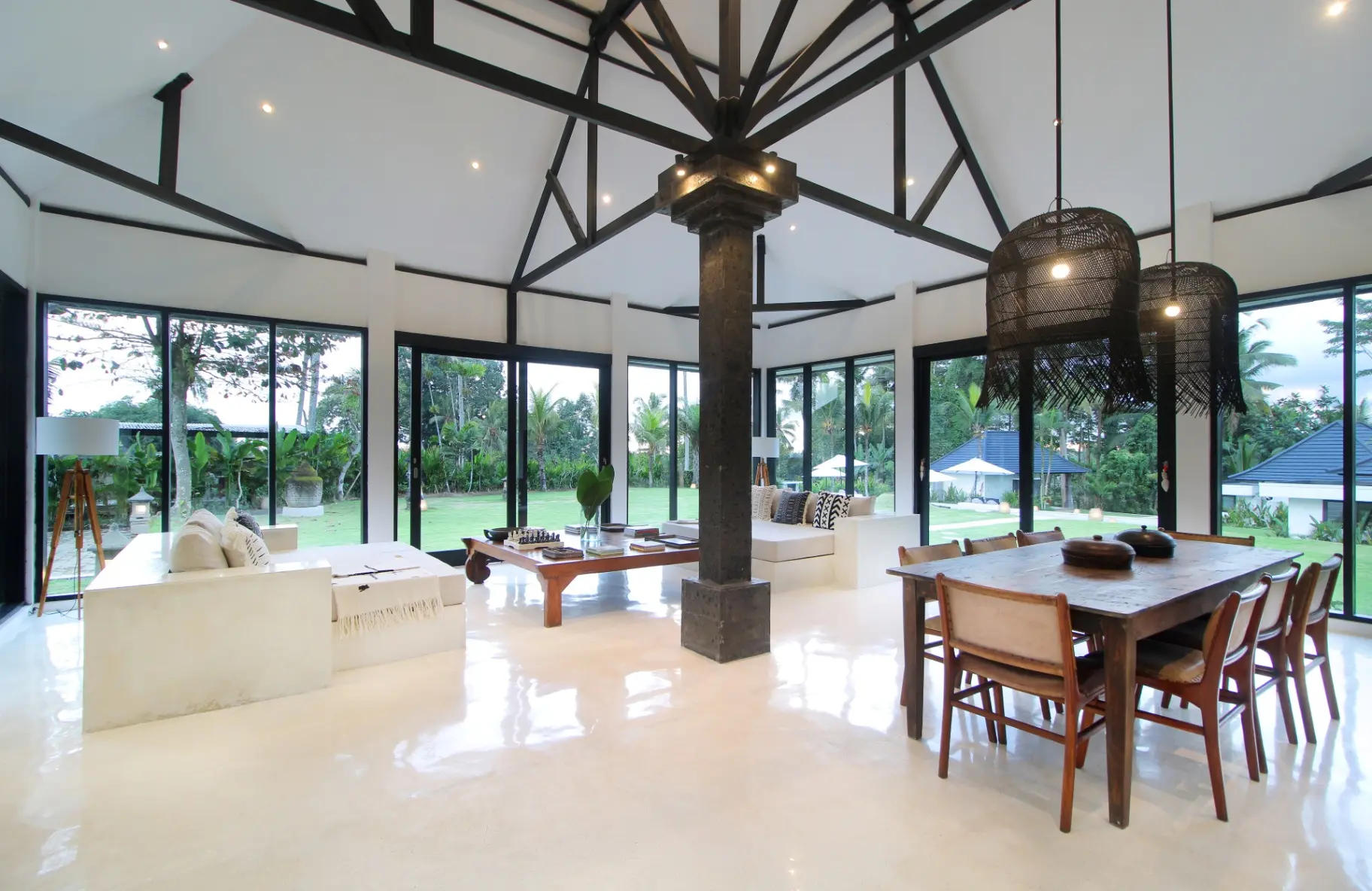 Puri Hijau 3 BR Villa with Jungle and River View, 3-bed villa for rent in Ubud – photo 5 of 15