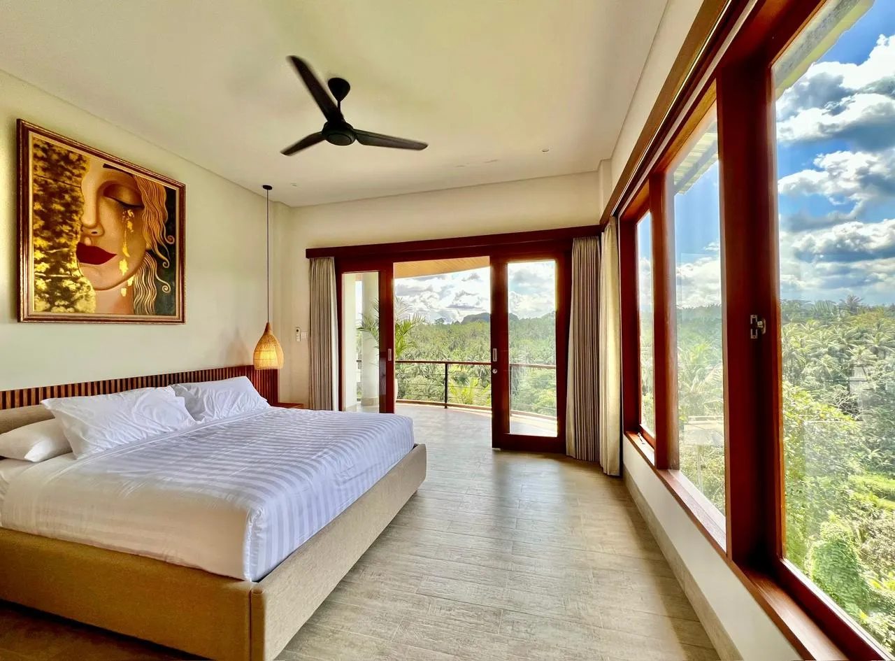 Storied 2BR Villa w/ Sunset Views and Home Office, 2-bed villa for rent in Ubud – photo 9 of 15