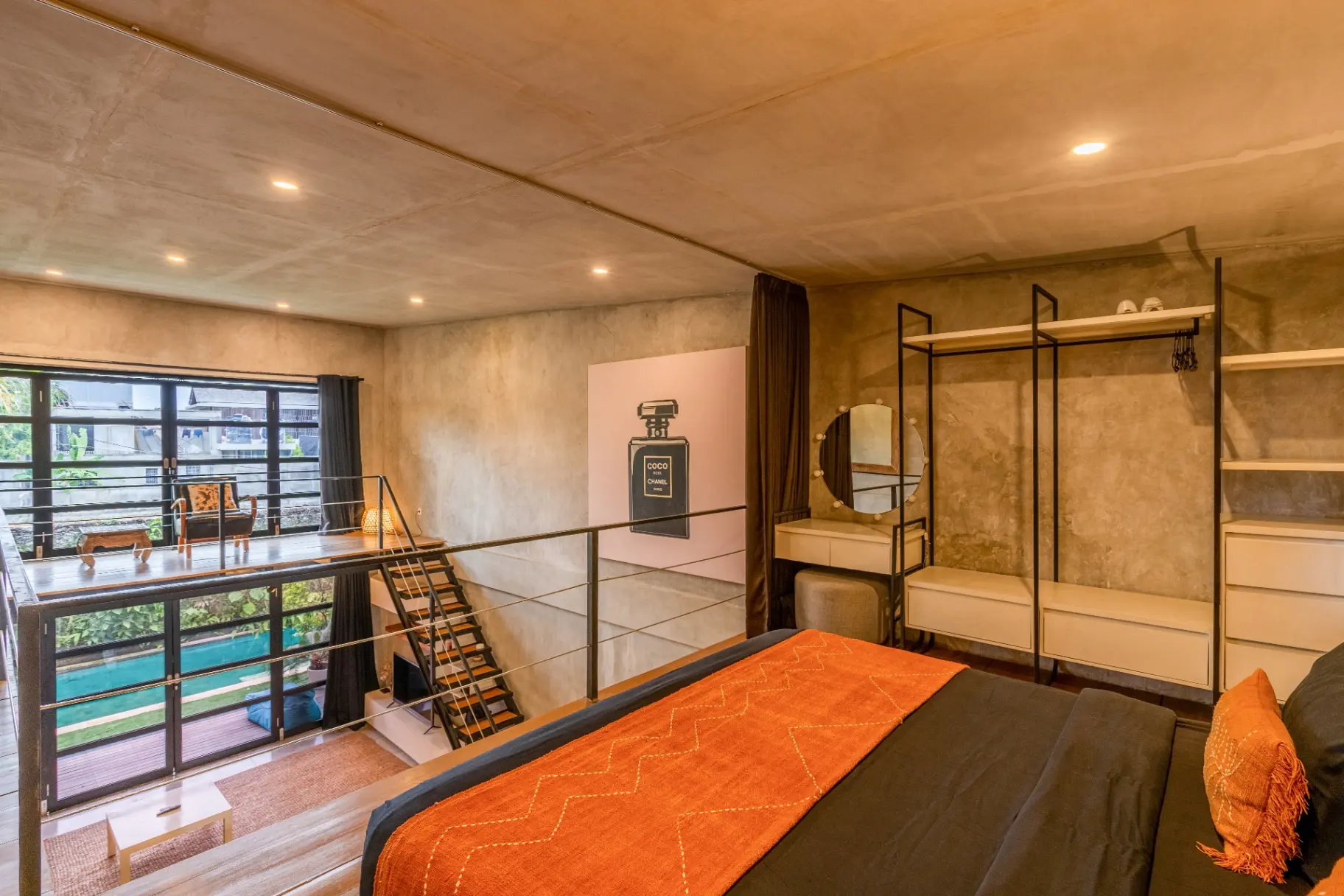 Berawa 2 - 1BR Central Canggu Modern Loft – Pool & BBQ Access, 1-bed villa for rent in Canggu – photo 3 of 15