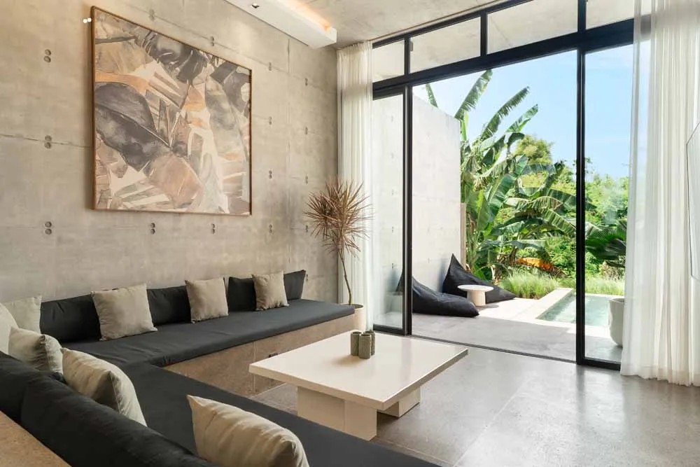 Villa Nakula 6 - Concrete 2BD Villa w/ Pool & Nature View - Berawa, 2-bed villa for rent in Canggu – photo 2 of 15