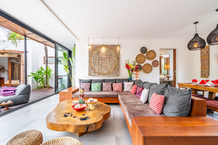Design • Peaceful Zen • 5' Bike @Beach •BBQ• Seminyak-Canggu, 3-bed villa for rent in Seminyak – photo 4 of 15