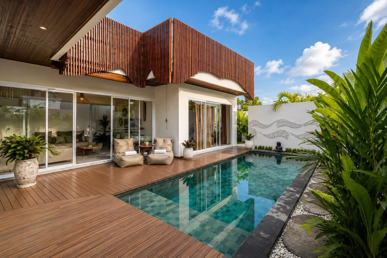 Stylish 2-bedroom Villa for Rent – Padonan, Canggu, 2-bed villa for rent in Canggu – photo 2 of 15