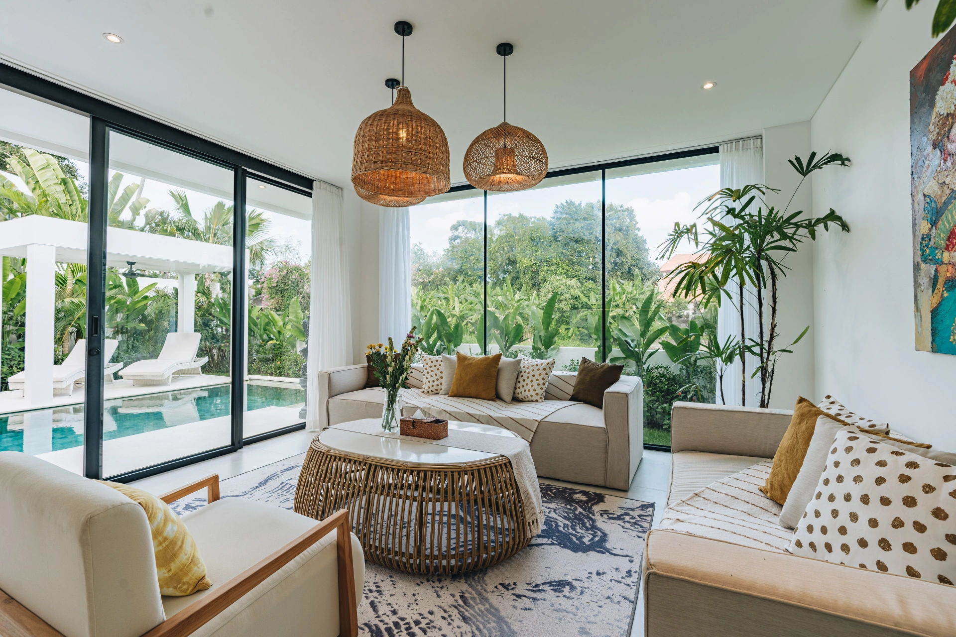 Stunning 3BR Villa | 12m Pool, Rooftop Sunset Deck & Bathtub, 1-bed villa for rent in Canggu – photo 12 of 15