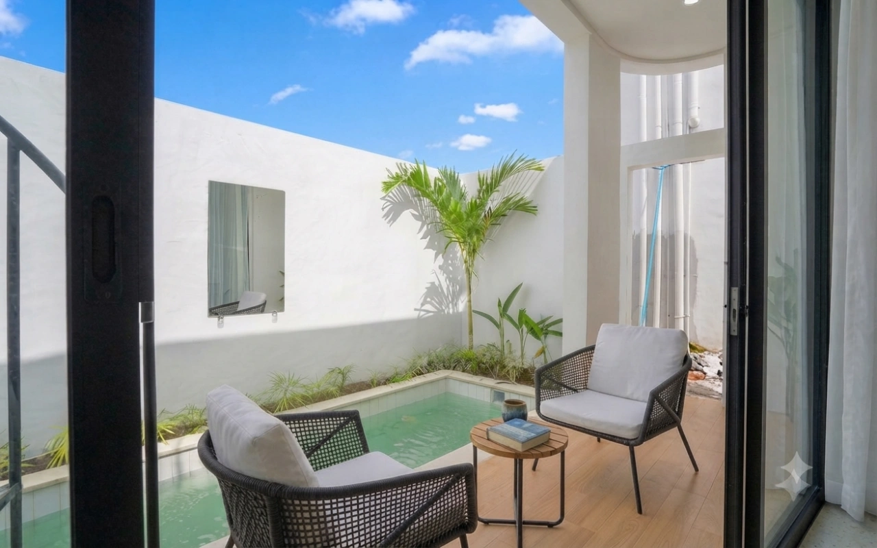 New! Oasis Private Villa -Pool & Jacuzzi- Seminyak Kerobakan, 1-bed villa for rent in Seminyak – photo 12 of 15