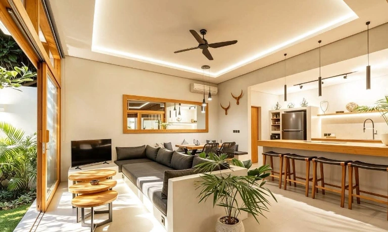 Villa For Rent 3 Bed In Tumbak Bayuh,Badung Bali, 3-bed villa for rent in Pererenan – photo 3 of 11