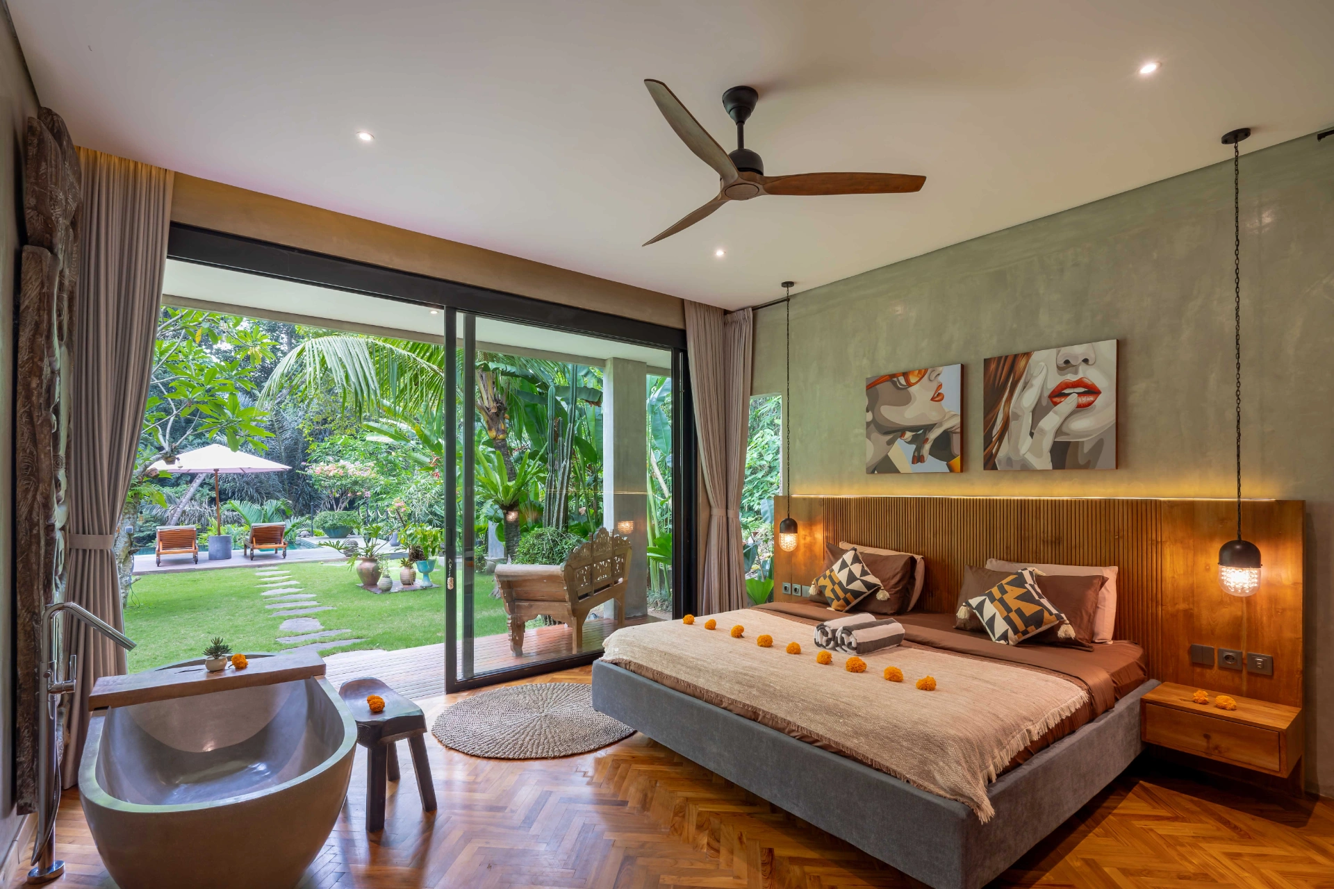 3-Bedroom Villa with Tropical Jungle Ambience in Cepaka, 3-bed villa for rent in Tabanan – photo 4 of 15