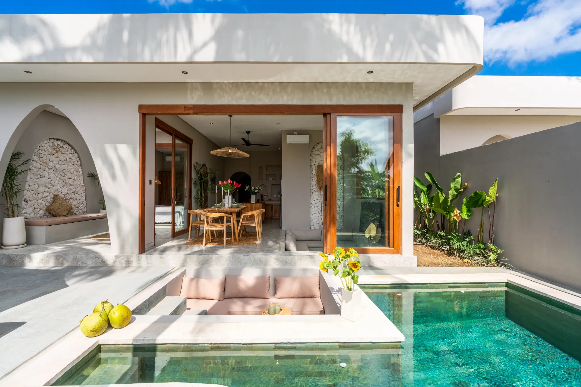 Villa Bayu - Stunning 2BR Villa w/ pool in Canggu, 2-bed villa for rent in North Bali – photo 5 of 12