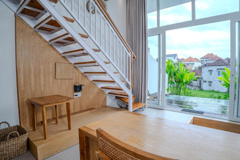 Stylish 1BR Loft Villa with Private Pool & Rice Terrace View Canggu, Bali, 1-bed villa for rent in Canggu – photo 2 of 15