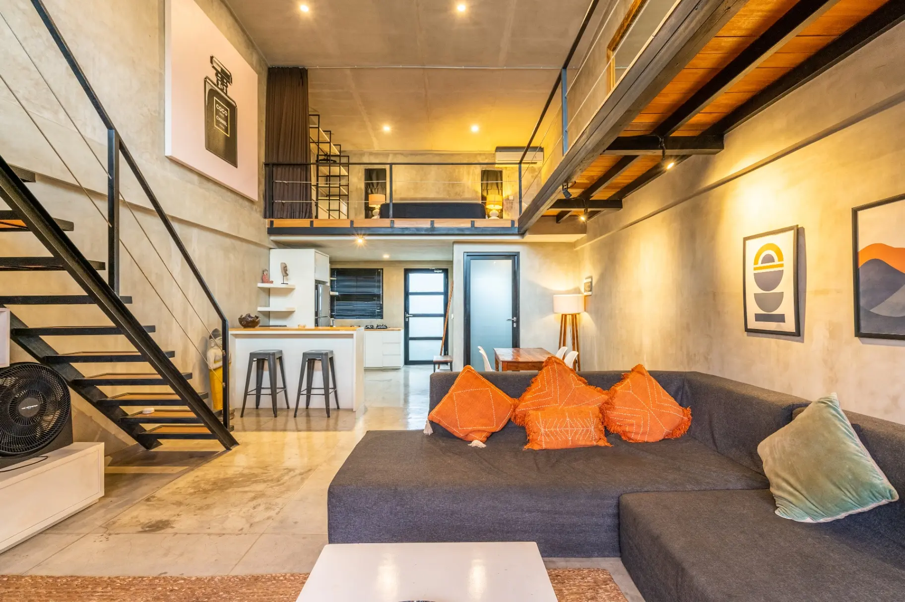 Berawa 2 - 1BR Central Canggu Modern Loft – Pool & BBQ Access, 1-bed villa for rent in Canggu – photo 12 of 15