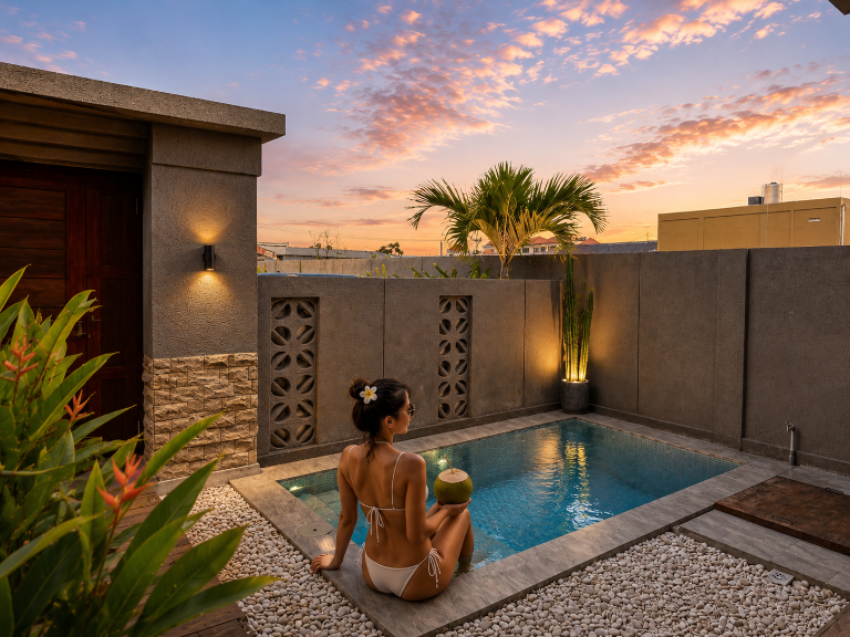 Modern Rice Field | Pool • Gym • Sunset Views, 2-bed villa for rent in Canggu – photo 11 of 15