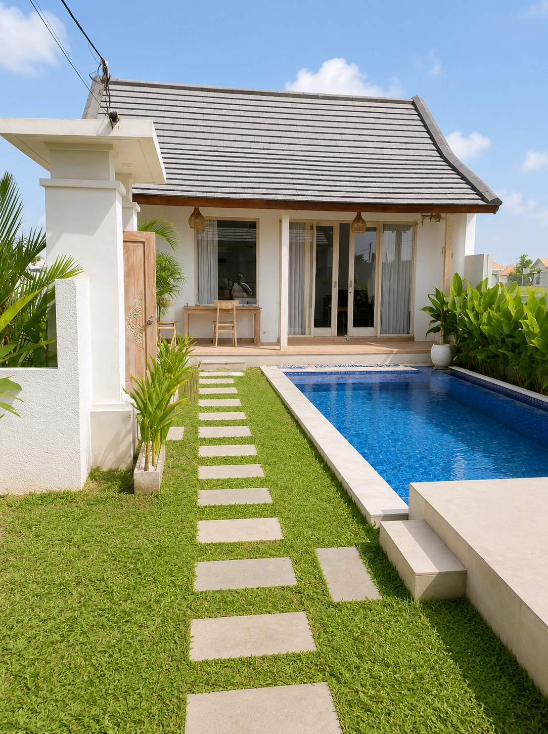 2 Bedroom Private Villa for Rent – Seseh, Bali, 2-bed villa for rent in Seseh – photo 3 of 15