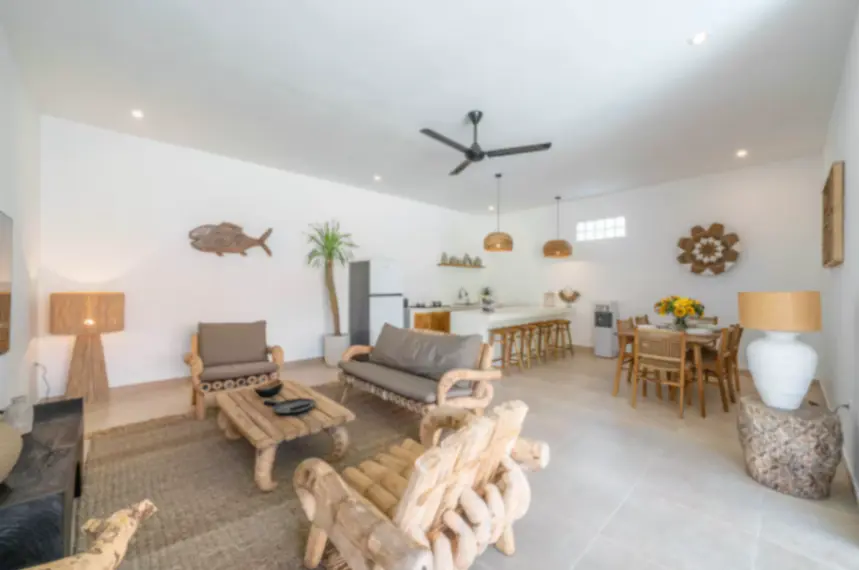 Balinese Modern Style Villa for Monthly Rent , Pererenan, 3-bed villa for rent in Pererenan – photo 2 of 15