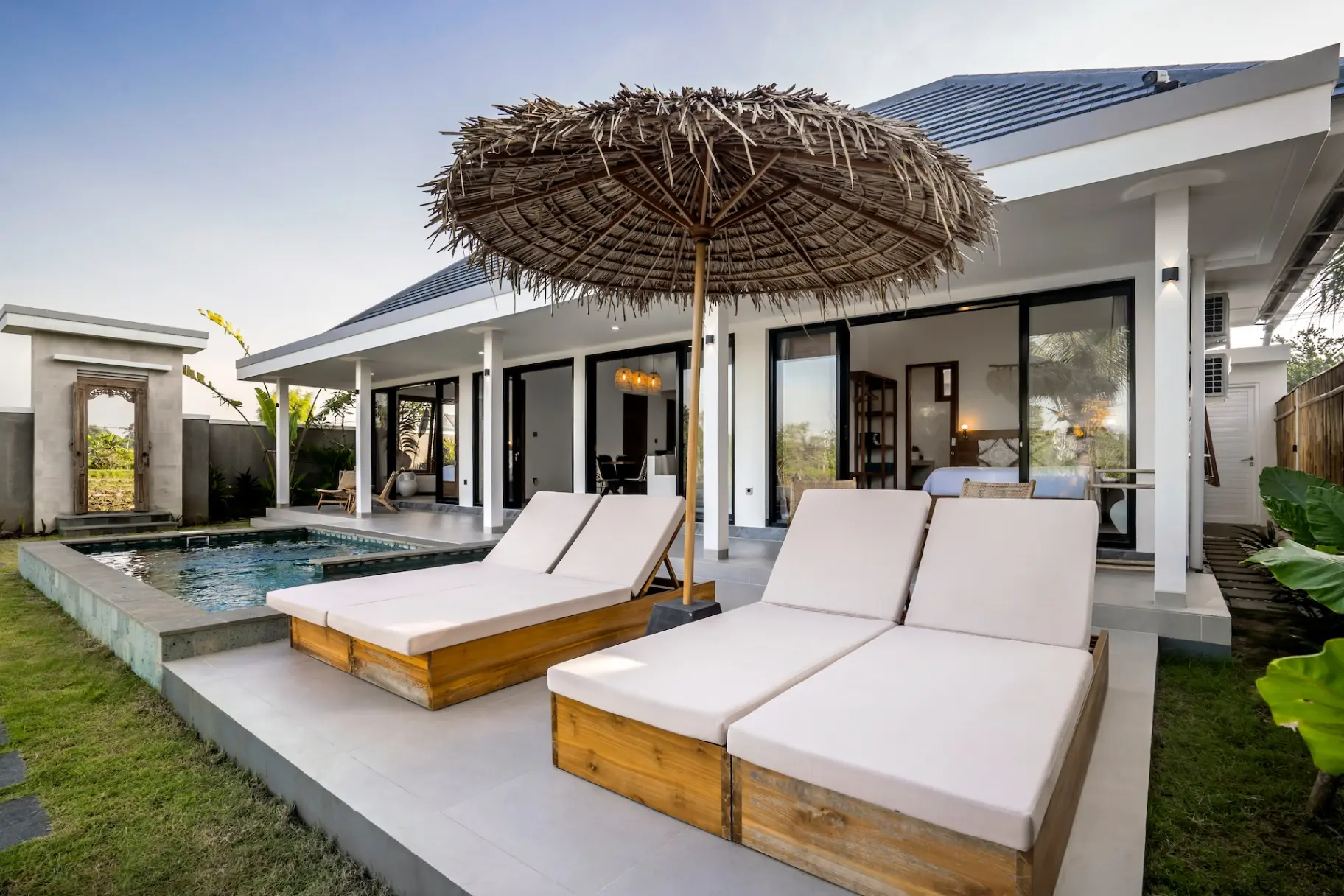 Villa Grateful - Cozy 2 BDR Villa with Private Pool and stunning Ricefields View, 2-bed villa for rent in Ubud – photo 14 of 15