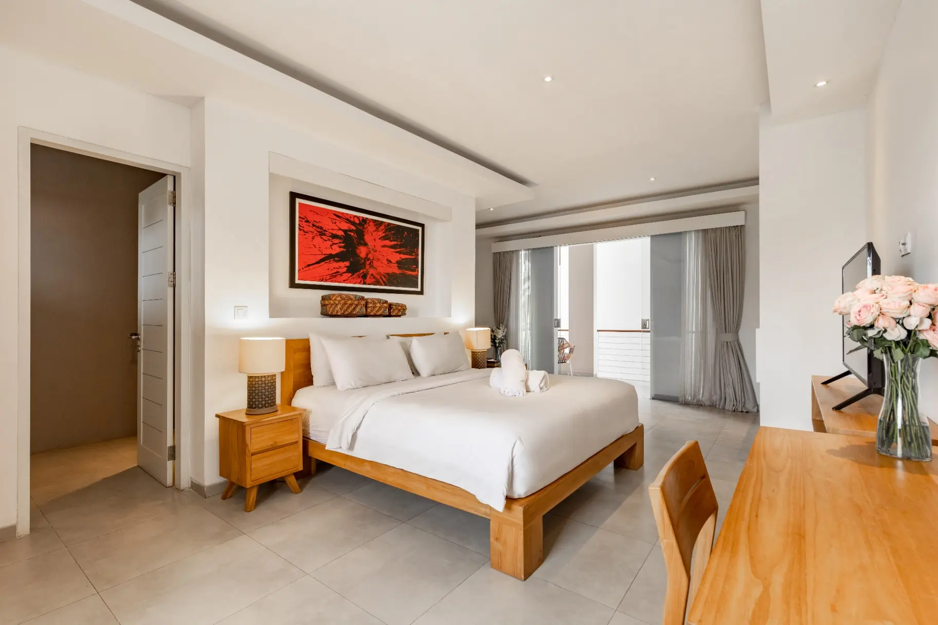 Stylish 1 BD Pvt. Apartment w/ shared kitchen&pool, 1-bed villa for rent in Canggu – photo 6 of 15