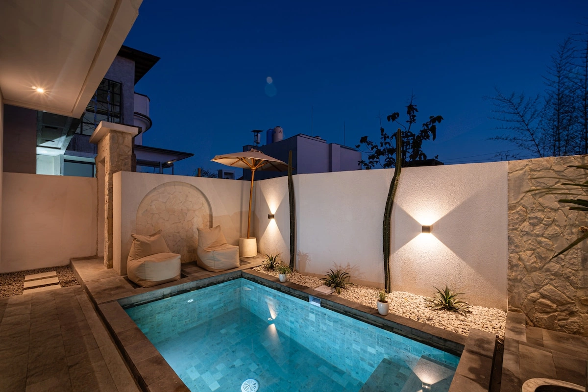 3 Min to Nunggalan Beach · Private Pool · 2BR · Ocean&Sunset View Rooftop, 2-bed villa for rent in Uluwatu – photo 2 of 15