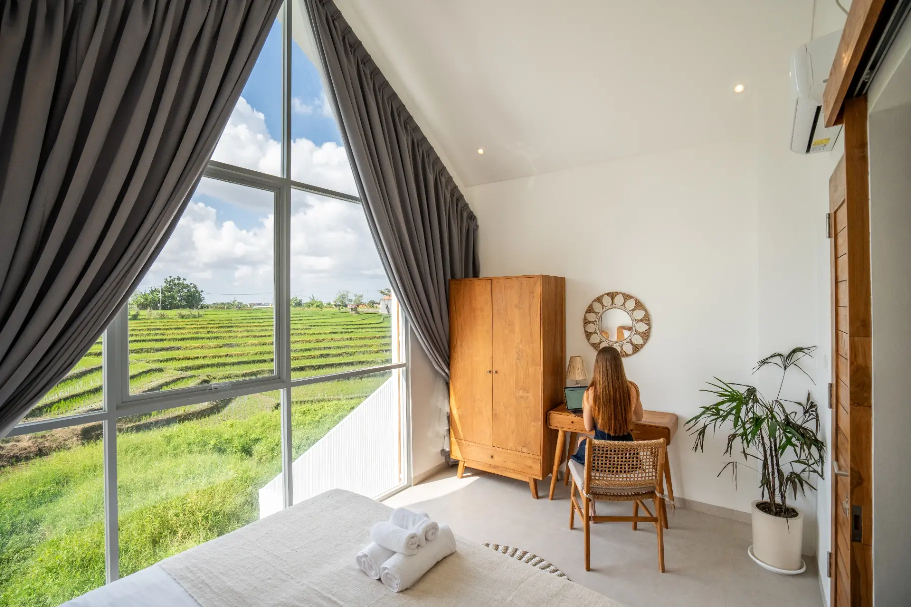 Sunrise Bliss #13 RICE FIELD VIEW – Modern 2BR Pool Villa, 2-bed villa for rent in Canggu – photo 9 of 15