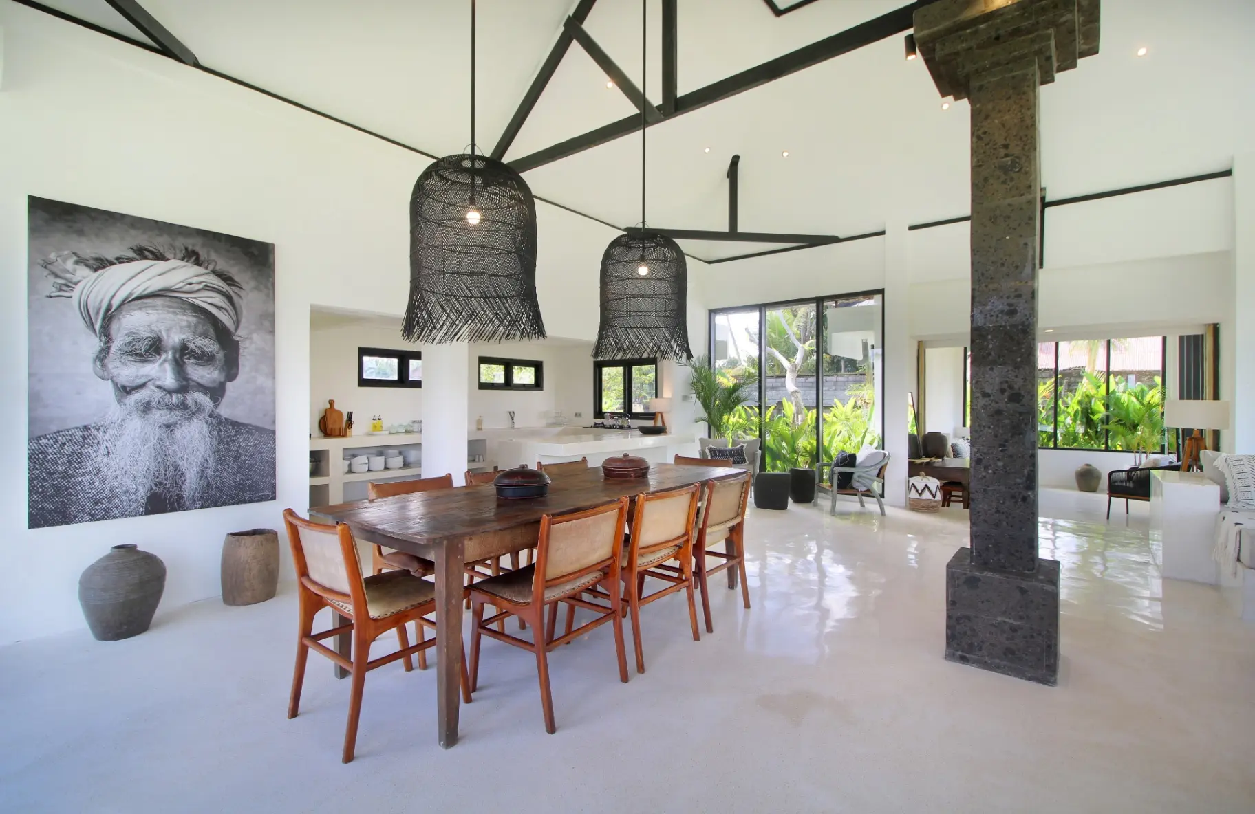 Puri Hijau 3 BR Villa with Jungle and River View, 3-bed villa for rent in Ubud – photo 7 of 15
