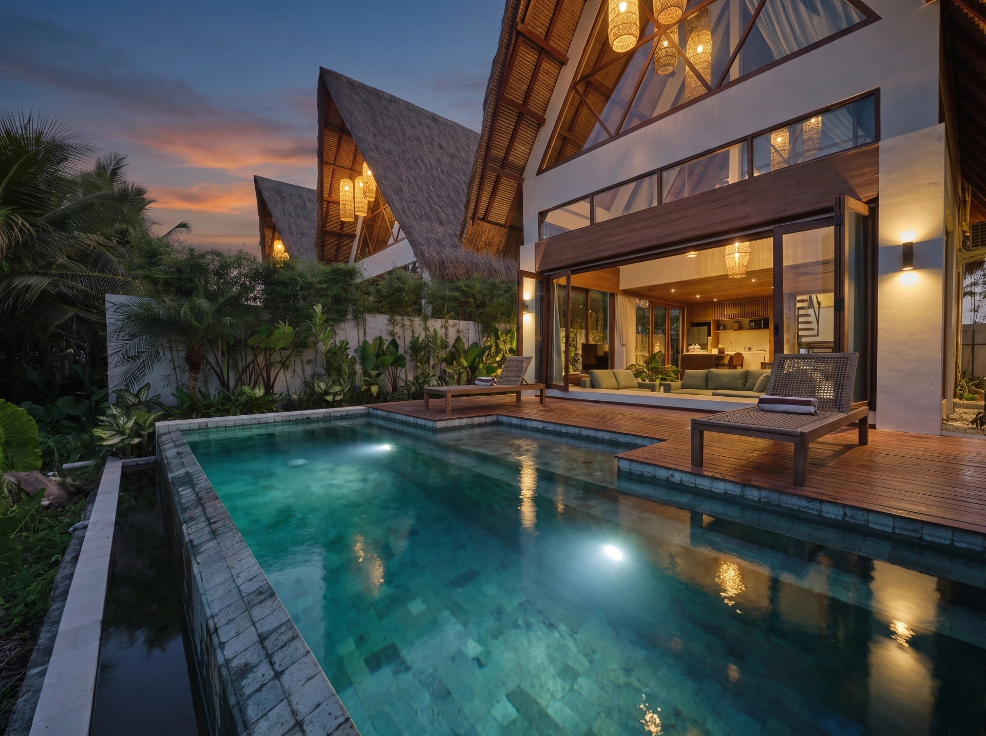 2BR Villa with Modern Balinese Design in Kedungu, 2-bed villa for rent in Tabanan – photo 2 of 15