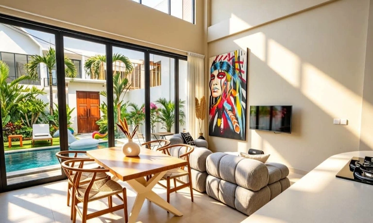 Villa For Rent 2 Bed In Padonan,Badung Bali, 2-bed villa for rent in Canggu – photo 9 of 10