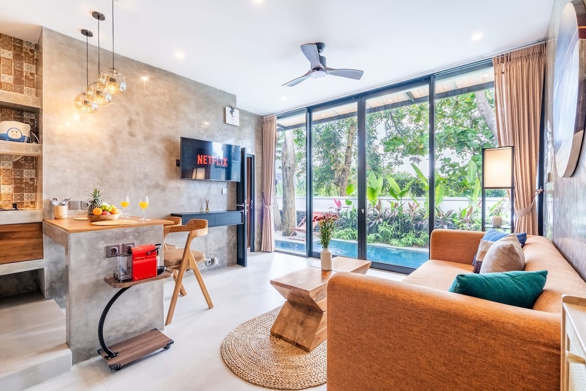 Private Villa For Rent 1 Bed In Tumbak Bayuh Bali, 1-bed villa for rent in Pererenan – photo 7 of 10