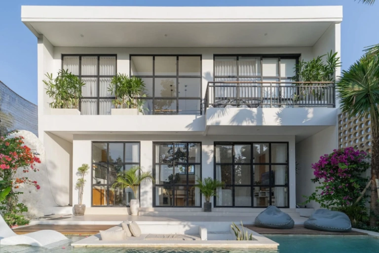 Monthly Rent - Canggu- Tranquil Modern 2 Bedrooms Villa with Rice Field View, 2-bed villa for rent in Canggu – photo 4 of 12