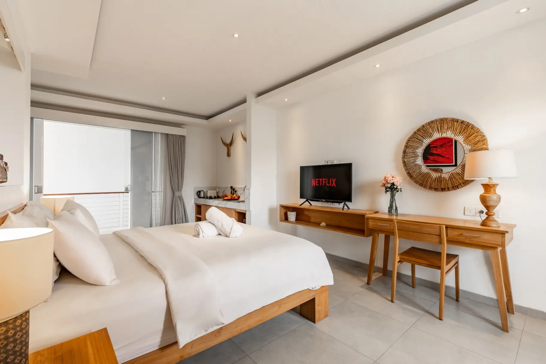 Stylish 1 BD Pvt. Apartment w/ shared kitchen&pool, 1-bed villa for rent in Canggu – photo 2 of 15