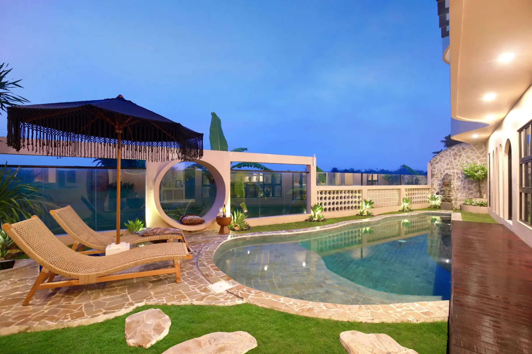 Villa Ayoun Canggu 3BR Luxury Tumbak Bayuh Nth Pererenan w/stunning pool & view, 3-bed villa for rent in Pererenan – photo 14 of 15
